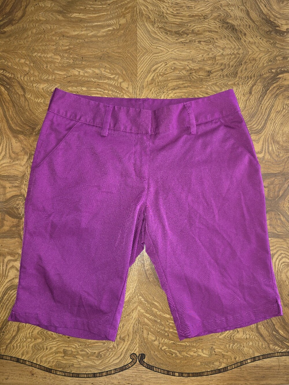 Adidas Climalite Performance Golf Shorts Women's Size 6 Magenta 10 inch inseam